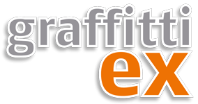 „Graffitti ex GmbH & Co. KG “-Logo, zur Startseite