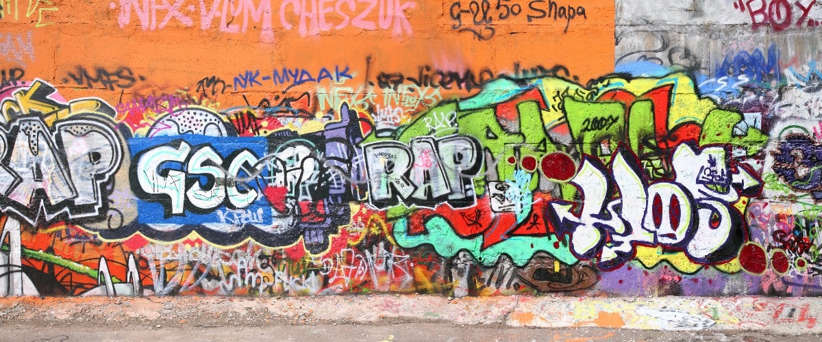 legale Fläche für Graffitis