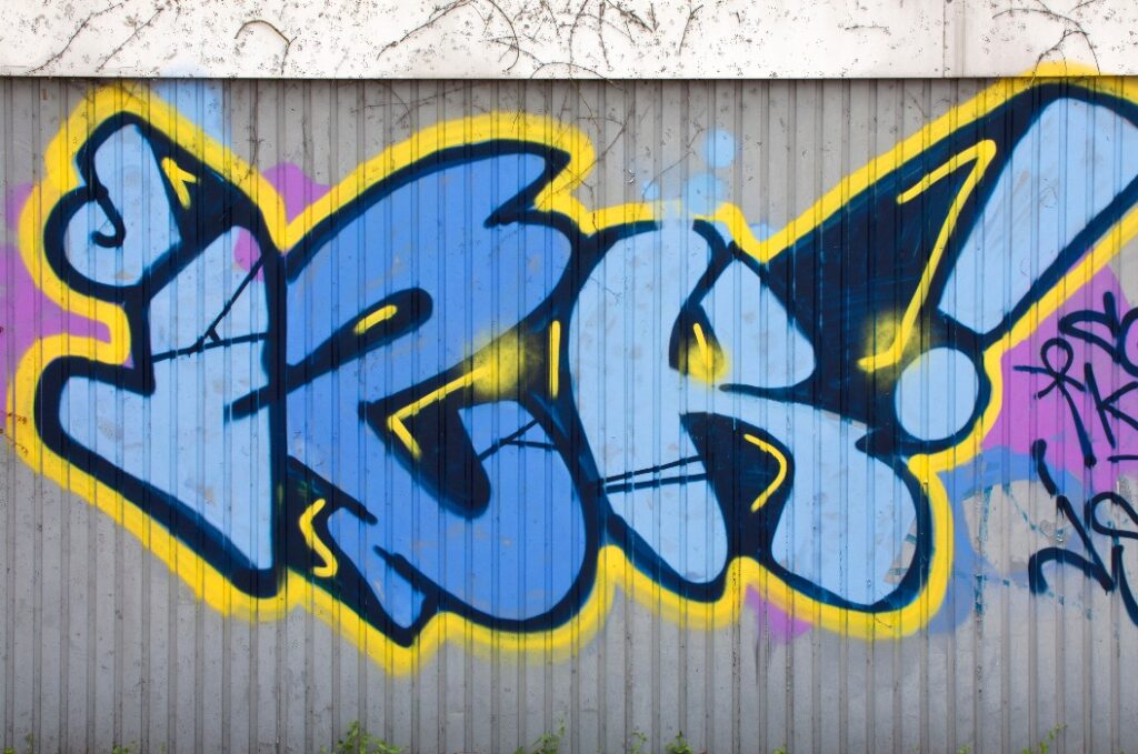 Graffiti an Wand